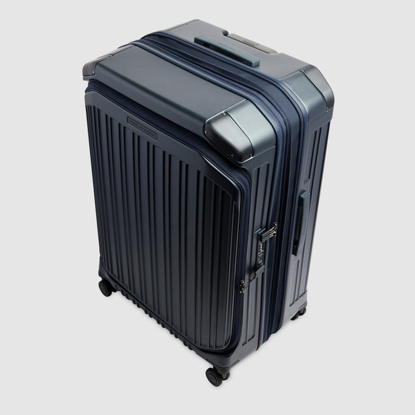 Large 4 wheel suitcase with dual opening - 9