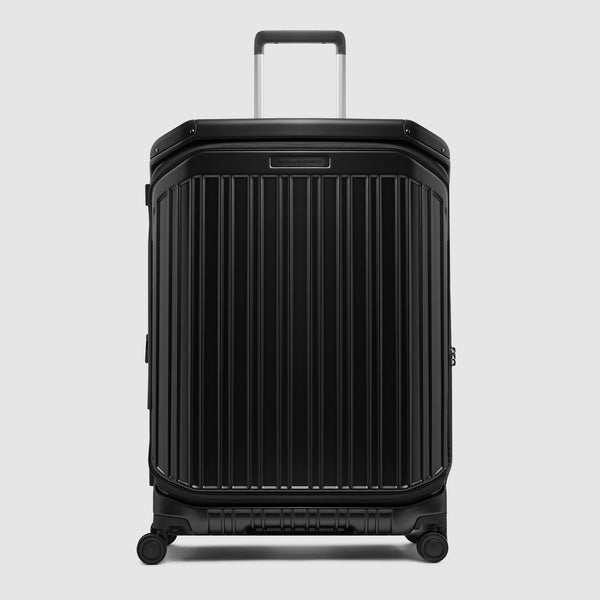 Large 4 wheel suitcase with dual opening - 1