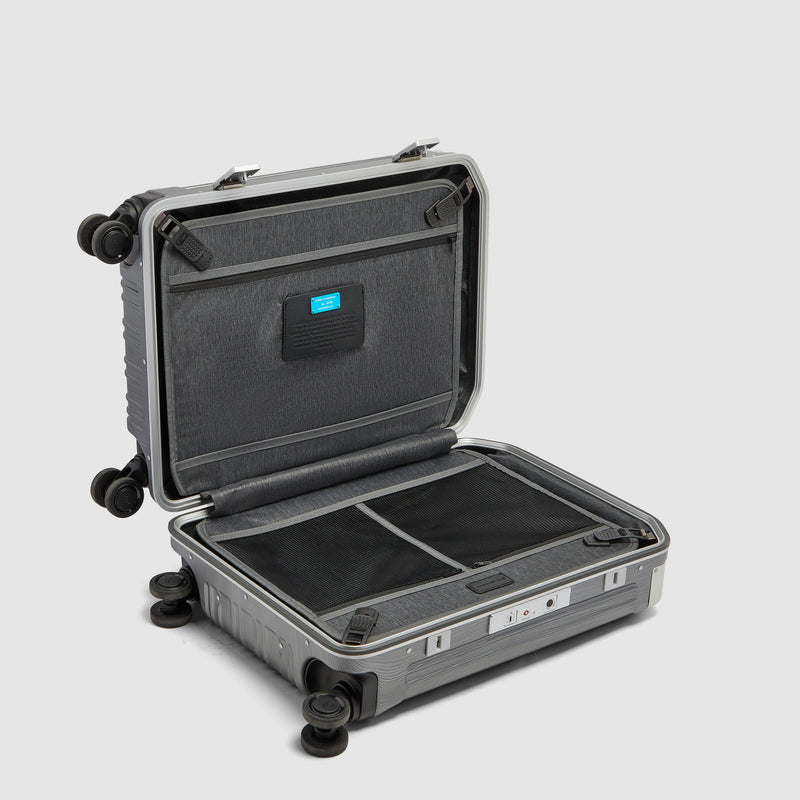 Hardside Cabin Suitcase with Fingerprint Lock