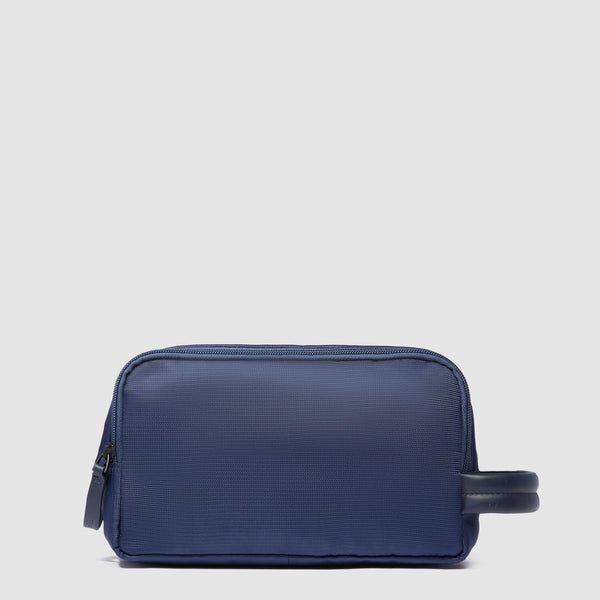 Toiletry bag in recycled fabric