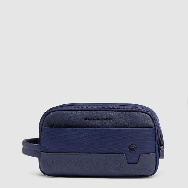 Beauty case uomo in tessuto riciclato 
