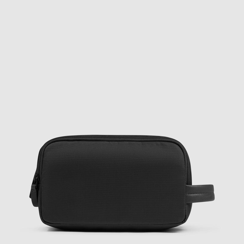 Toiletry bag in recycled fabric