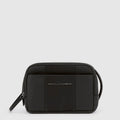 Trousse de toilette en tissu recyclé - Noir