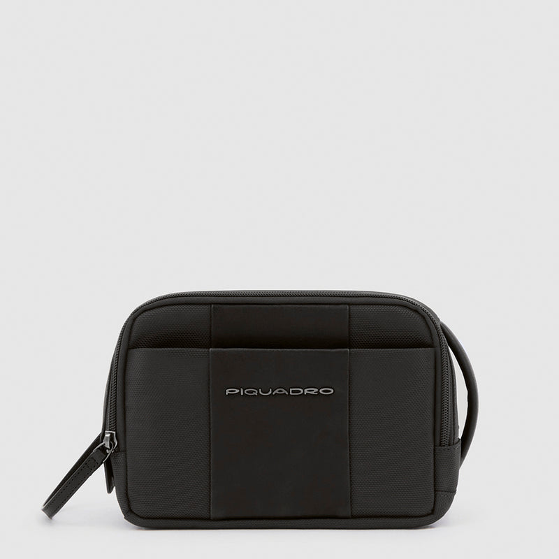 Toiletry bag in recycled fabric