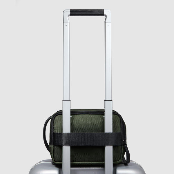 Beauty case uomo in tessuto riciclato 
