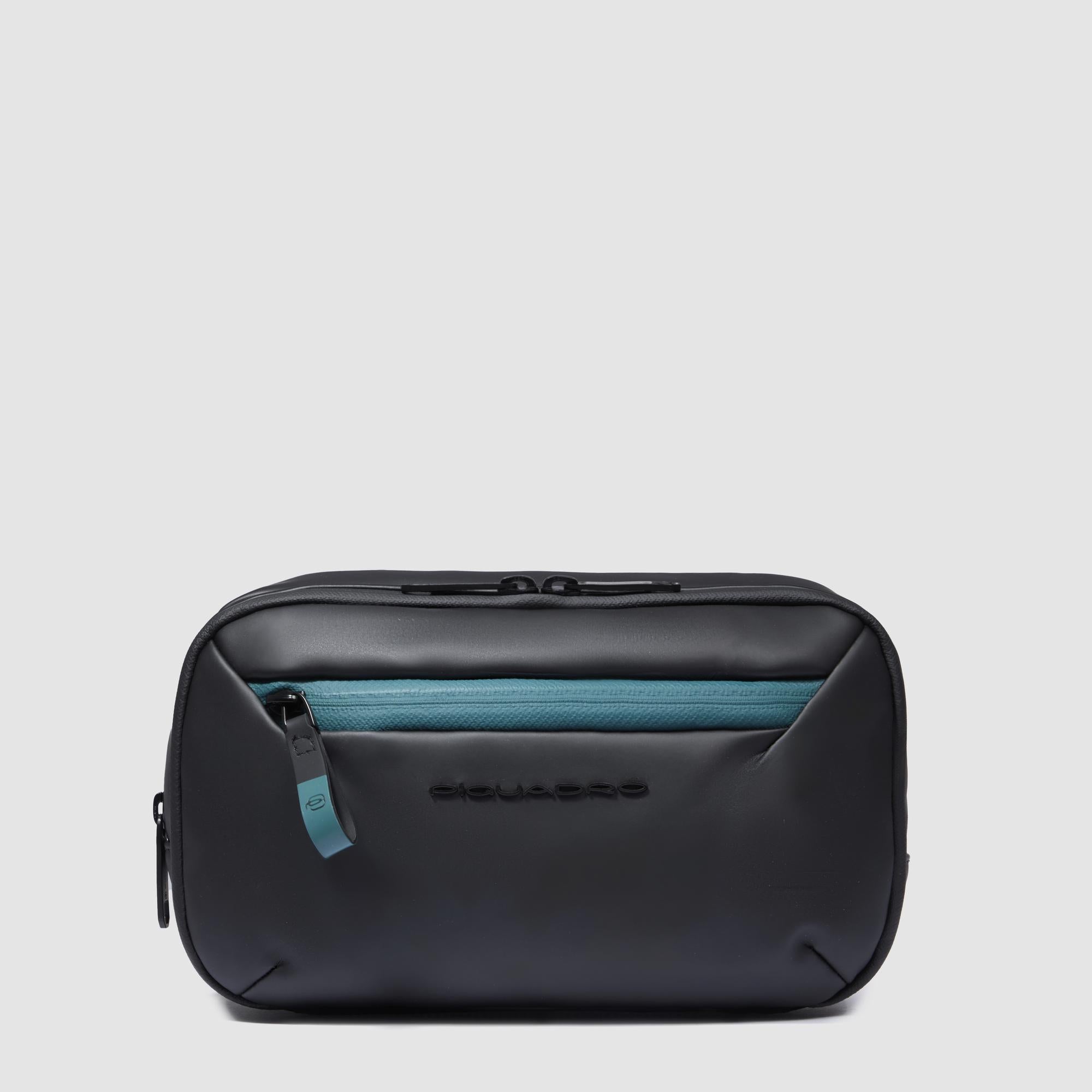 Women'secret Beauty Case Lake Autumn, Verde Acqua, In Nylon Con Tasche E Stampa Snoopy