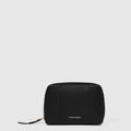 Leather Make-Up Bag with Lipstick Pocket
