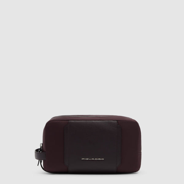 Two-Compartment Vanity Case in Recycled Textile - 1