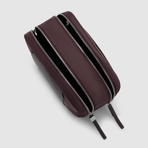 Two-Compartment Vanity Case in Recycled Textile - 4