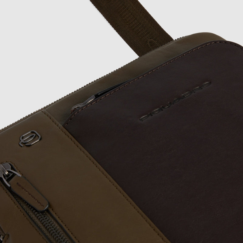 Men's Leather Crossbody Bag with iPad® Pocket