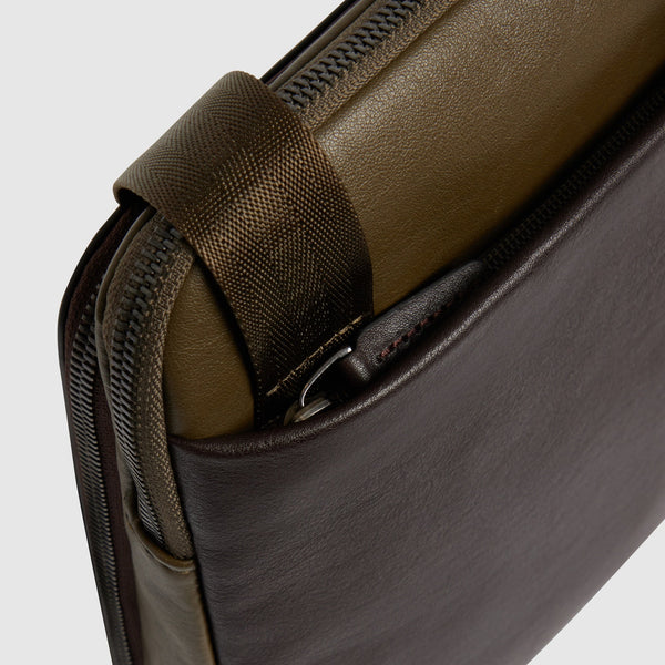 Men's Leather Crossbody Bag with iPad® Pocket - 6