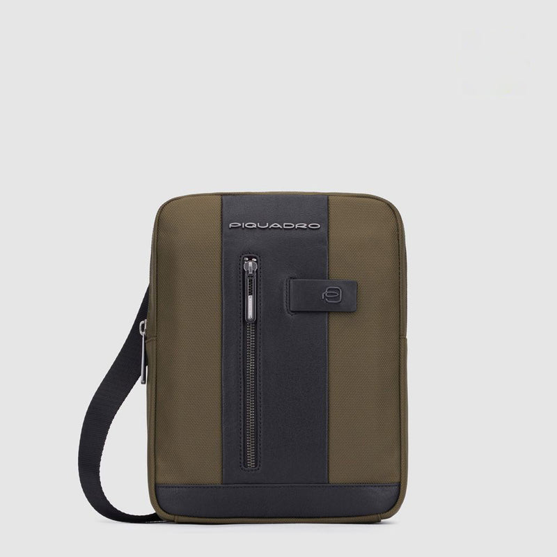 iPad® crossbody bag in recycled fabric