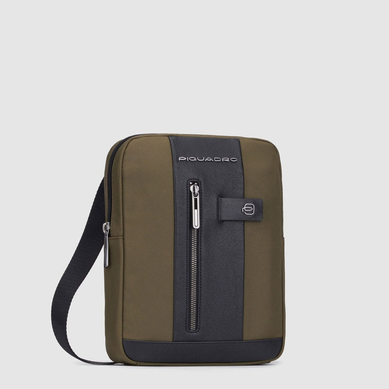 iPad® crossbody bag in recycled fabric