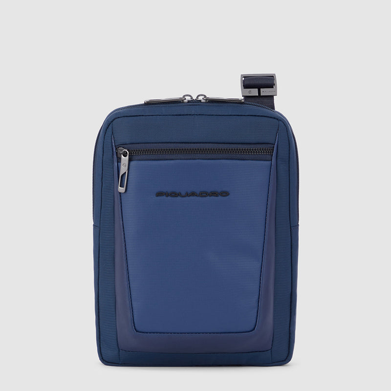 iPad® crossbody bag in recycled fabric