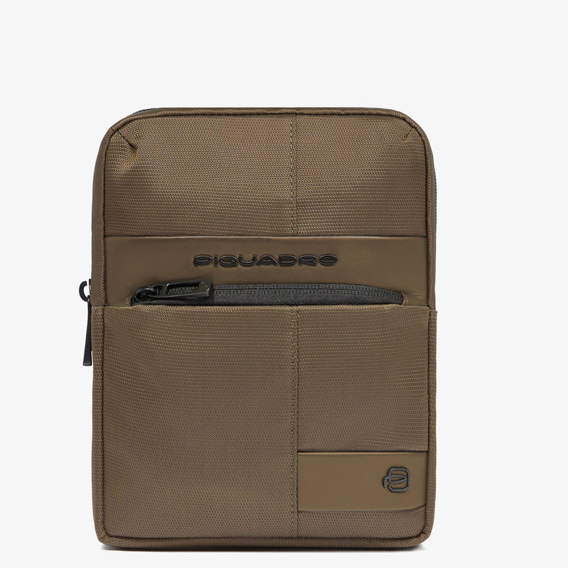 Tracolla Piquadro Uomo Borsello Piquadro Per IPad Blu, Pelle