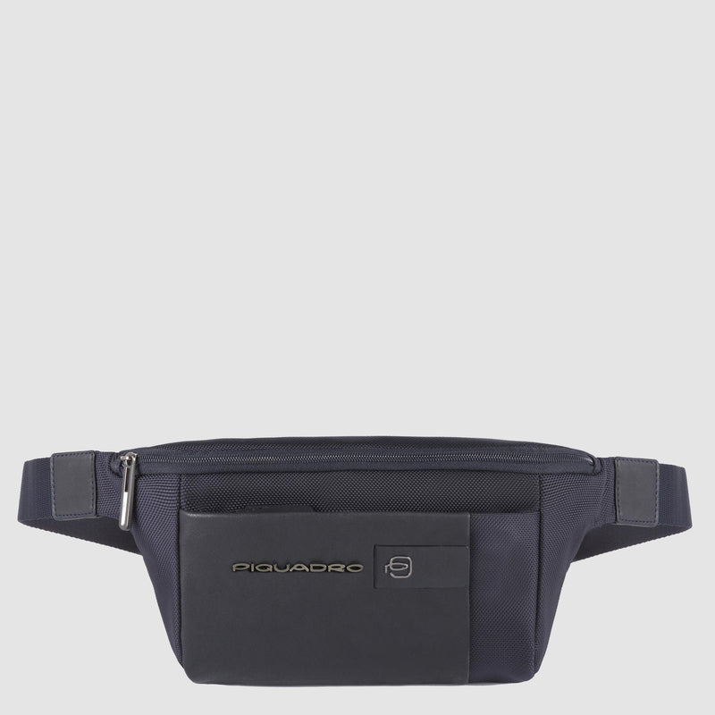 Sac banane en tissu recyclé et cuir