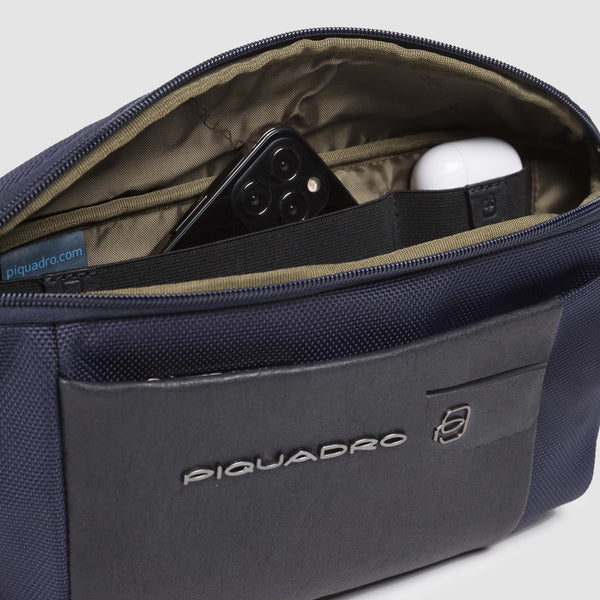 Sac banane en tissu recyclé et cuir