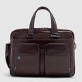 Expandable 15-Inch Leather Laptop Bag