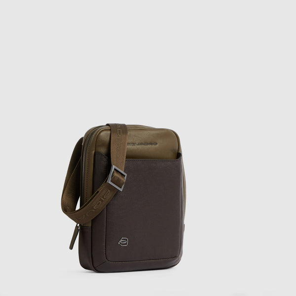 Men's Vertical Leather Crossbody Bag for iPad® mini - 2