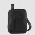 Men's Crossbody Bag in Recycled Nylon for iPad® mini - Black