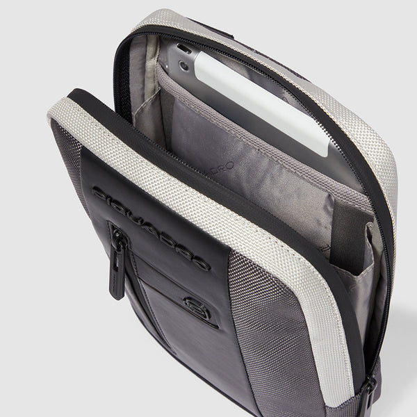 Sac bandoulière pour iPad®mini en tissu recyclé