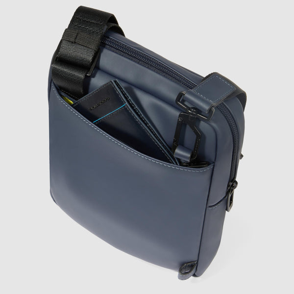 Water resistant men's crossbody bag