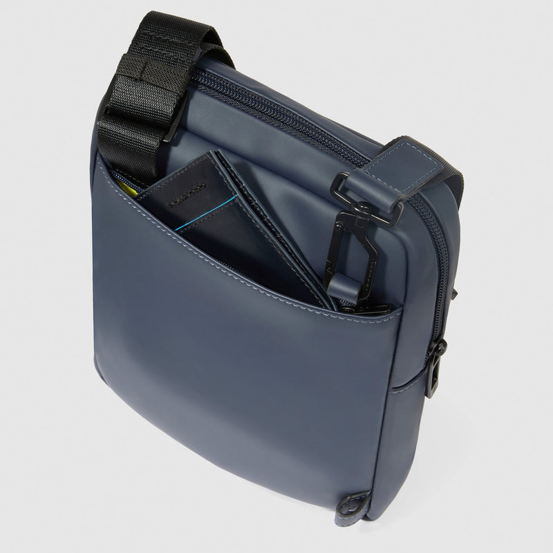Water resistant men's crossbody bag