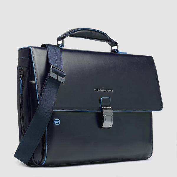 Flap-over, expandable computer bag 15"