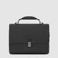 Expandable Leather Briefcase for 15.6-inch Laptops