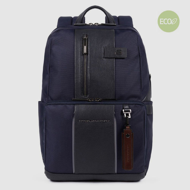 Laptoprucksack aus rezykliertem Stoff mit iPad®-Fa