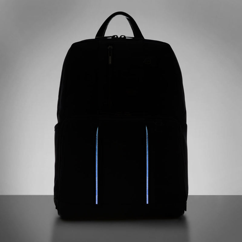 Laptop and iPad® backpack in recycled fabric with