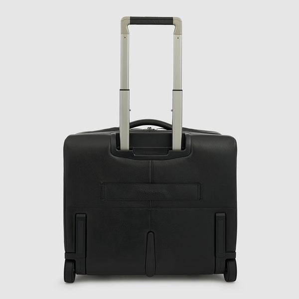 Wheeled computer briefcase with iPad® compartment