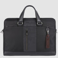 Laptop Bag 15.6-inch in Recycled Fabric and Leather