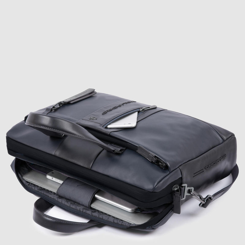 Computer portfolio briefcase with iPad® compartmen