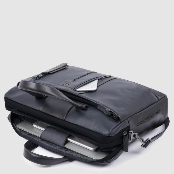 Computer portfolio briefcase with iPad® compartmen