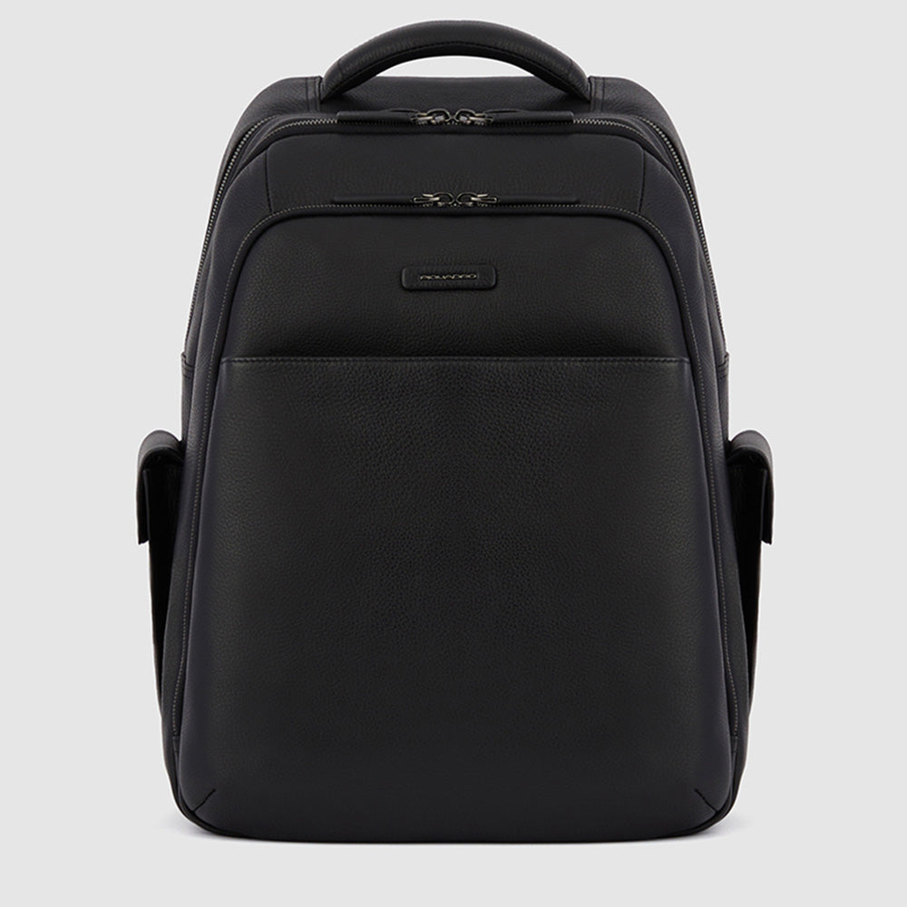 15.6 laptop backpack liters Three-Compartment Leather 15.6