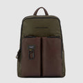 Leather 14" Laptop Backpack with Trolley Pocket
