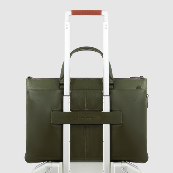 Sac fin pour ordinateur 15,6", extensible - Vert - photo 3
