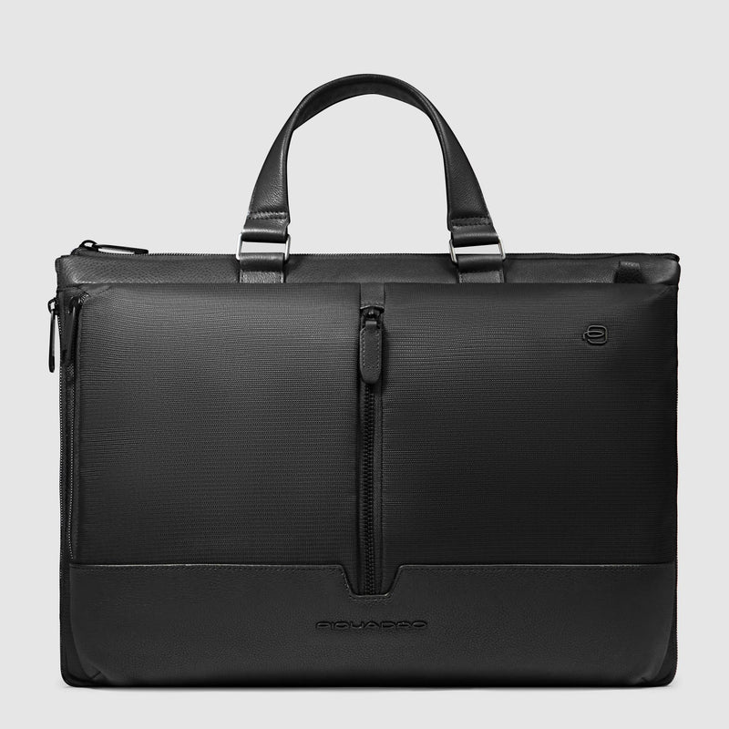Slim laptop bag 15,6" in recycled fabric