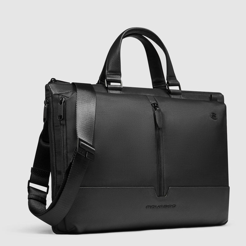 Slim laptop bag 15,6" in recycled fabric