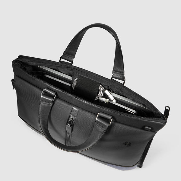 Slim laptop bag 15,6" in recycled fabric