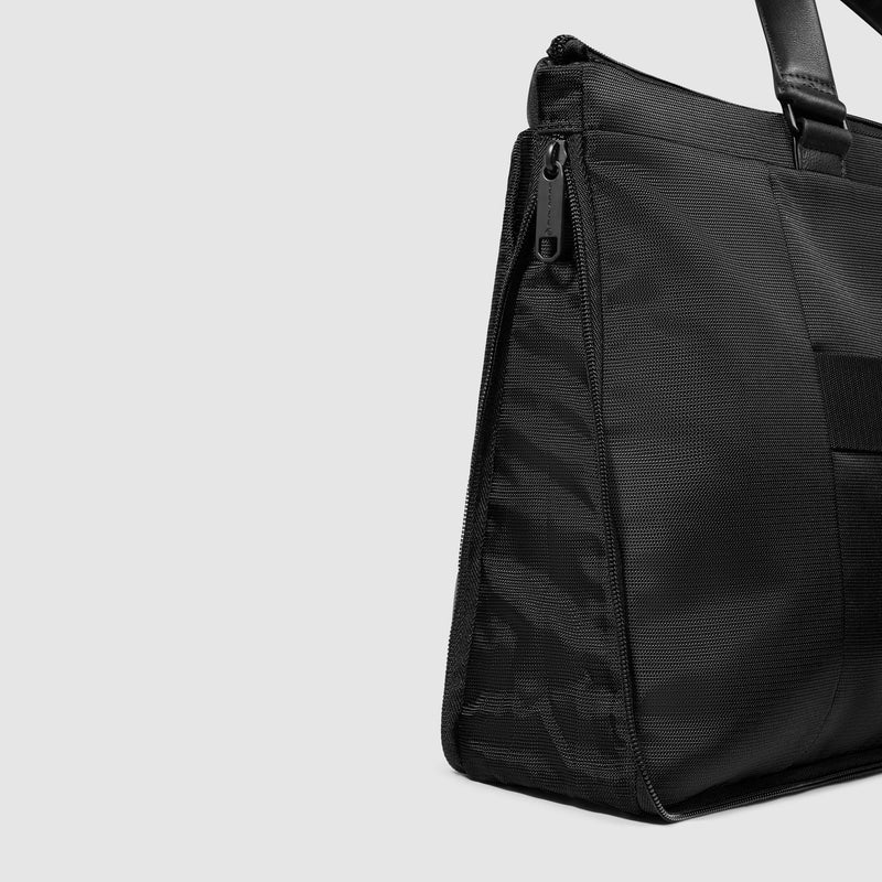 Slim laptop bag 15,6" in recycled fabric