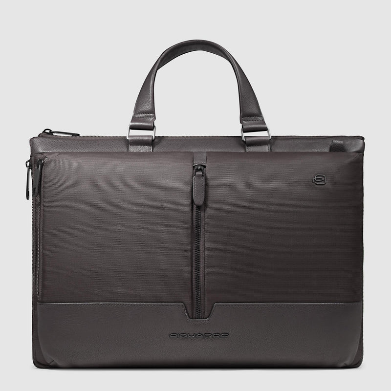 Slim laptop bag 15,6" in recycled fabric