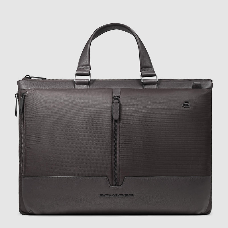 Slim laptop bag 15,6" in recycled fabric