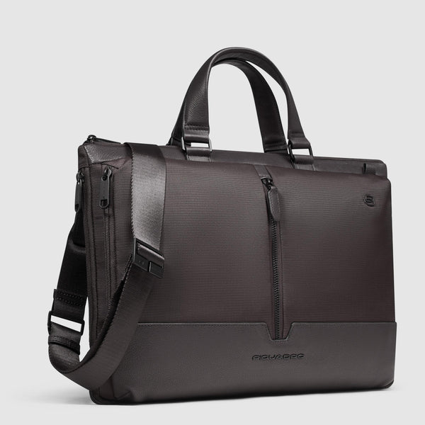 Slim laptop bag 15,6" in recycled fabric