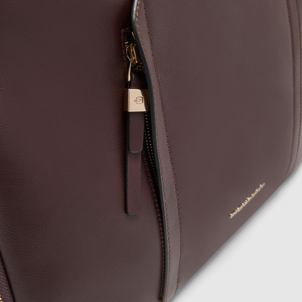Women's Expandable Leather Laptop Bag 15.6" - 6