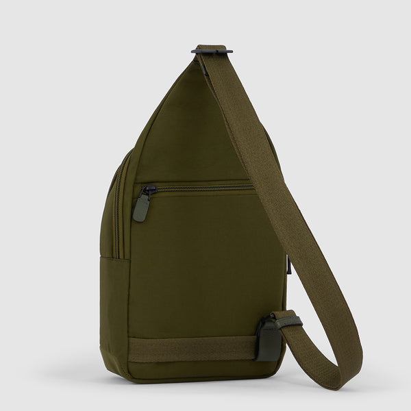 Mono sling bag for iPad®mini in recycled fabric