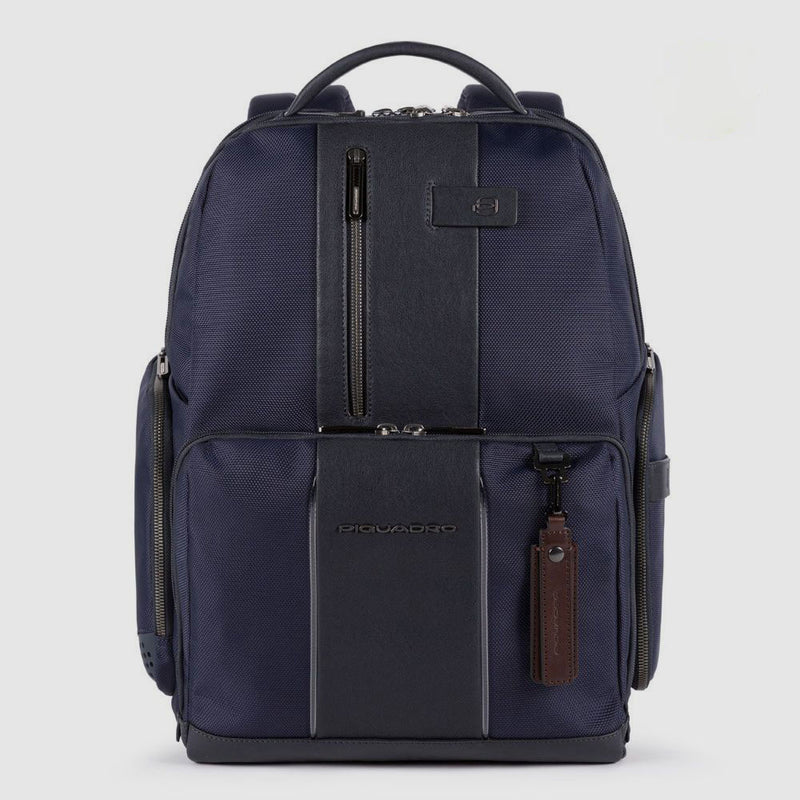 Piquadro PC and iPad backpack in recycled fabric with CONNE
