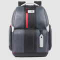 Leather Laptop Backpack 15.6" with Fast Check