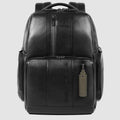 Leather Laptop Backpack 15.6" with Fast Check